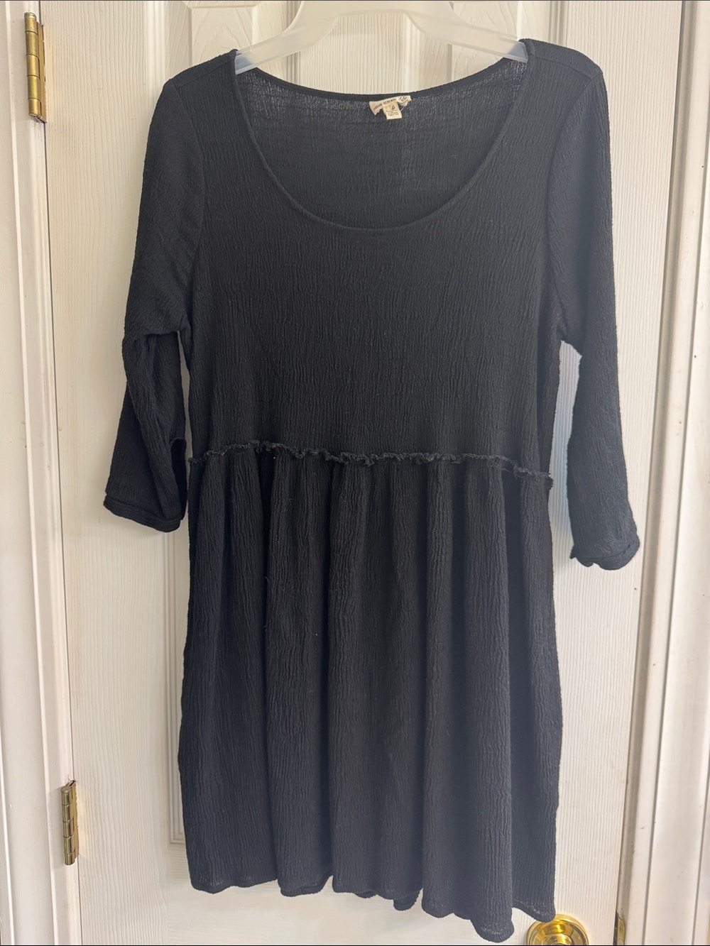 Urban Renewal Black Long Sleeve Babydoll Dress